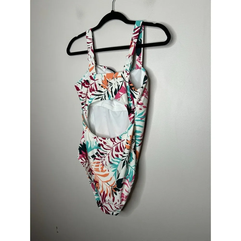 Eddie Bauer Women's Swimsuit  Floral Core One-Piece Sun Protection UPF 50 Large - Picture 4 of 7